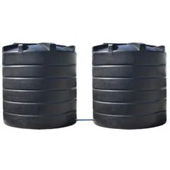 Citerne à eau aérienne ronde - 2 x 12000 litres - jumelées (Ø 2,40 m) thumbnail