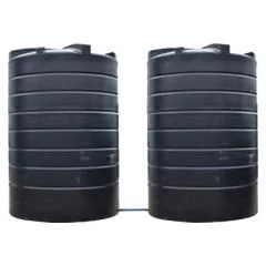 Citerne à eau aérienne ronde - 2 x 15000 litres - jumelées (Ø 2,40 m) thumbnail