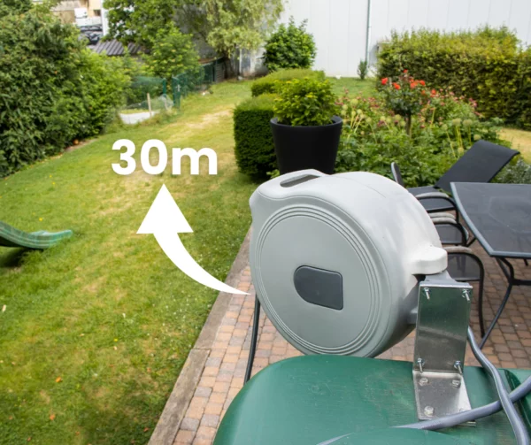 Citerne à eau de pluie rectangulaire aérienne –3000 litres-enrouleur-de-tuyau-jusqu'a-30m