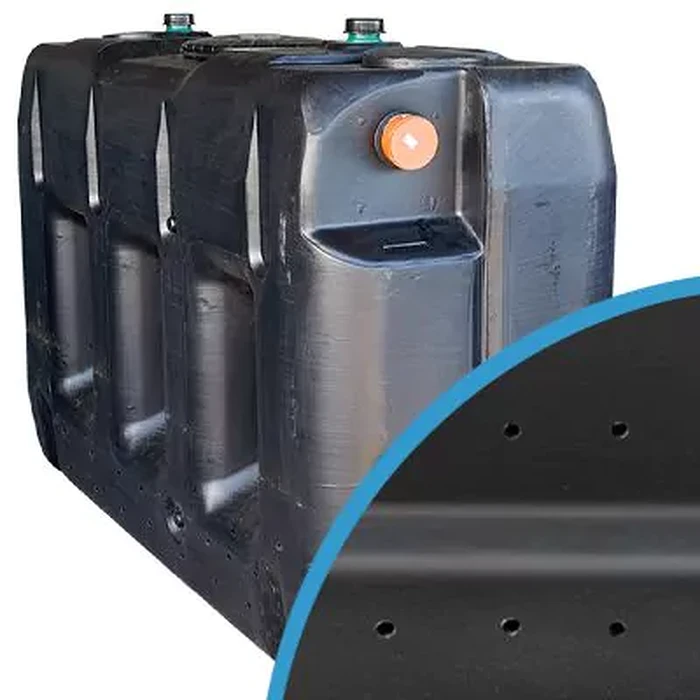 Puits d'infiltration rectangulaire à enterrer en plastique de 3000 litres