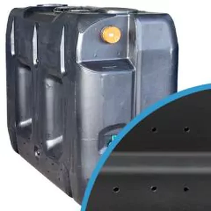 Puits d'infiltration rectangulaire à enterrer en plastique de 2000 litres
