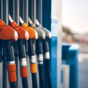 Différents pistolets de carburant pour biodiesel, FAME et EMAG dans une station-service