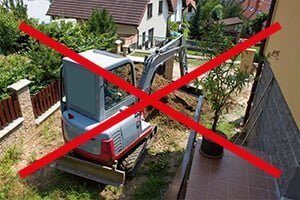 Aucun travaux de terrassement