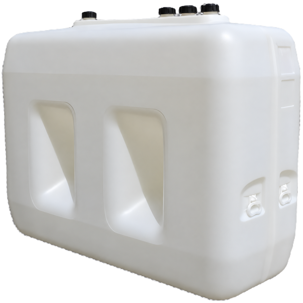 Cuve à mazout simple paroi 2000 litres, aérienne, plastique, blanche