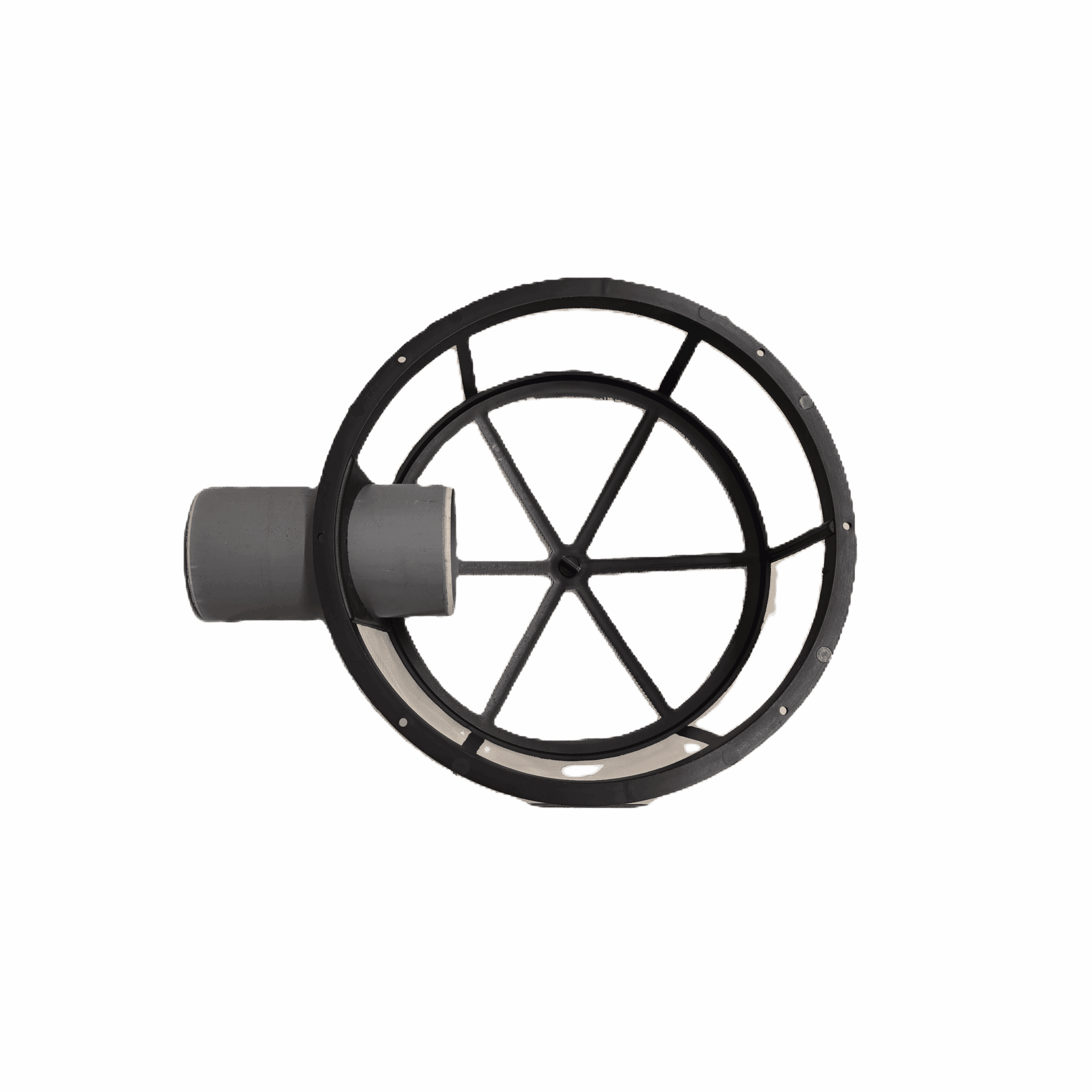 Filtre eau de pluie souterrain avec panier et raccord de tube