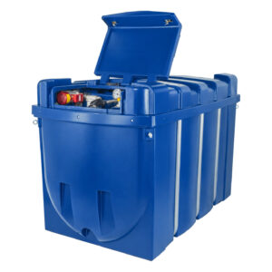 Cuve mazout avec pompe diesel 2500 litres bleue
