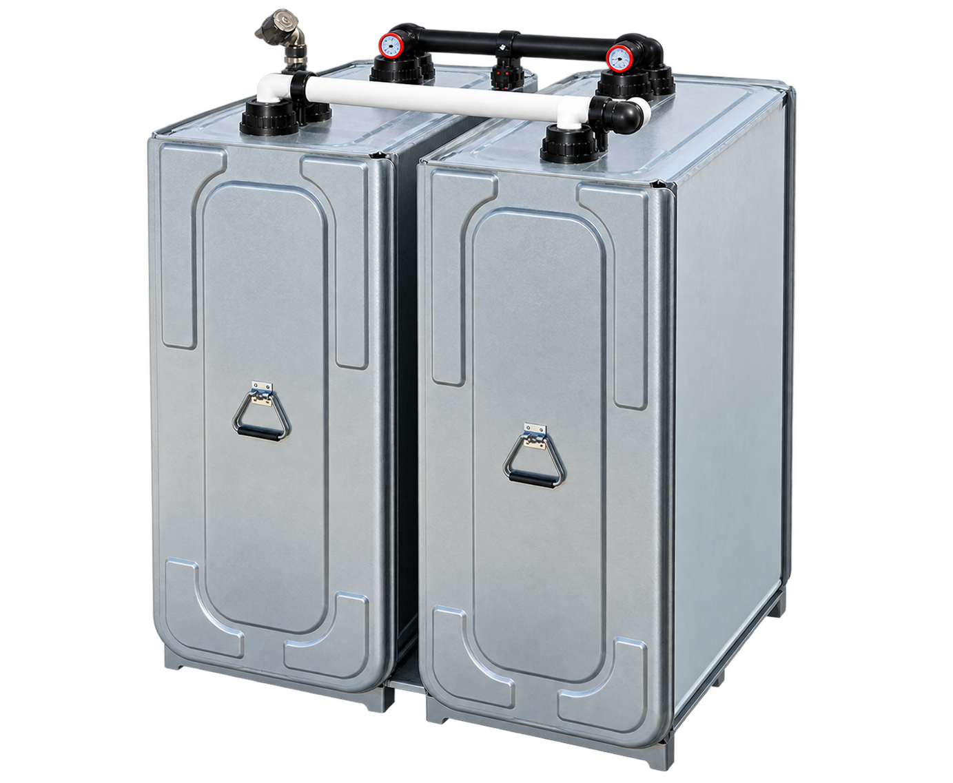 cuves à mazout galvanisées 620L jumelées x2