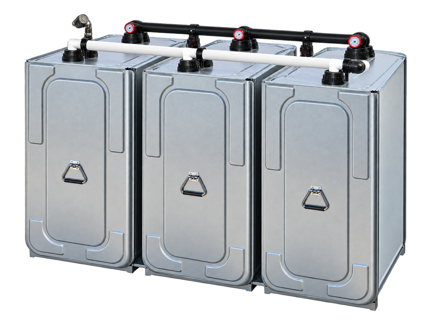 cuves à mazout galvanisées 620L jumelées x3