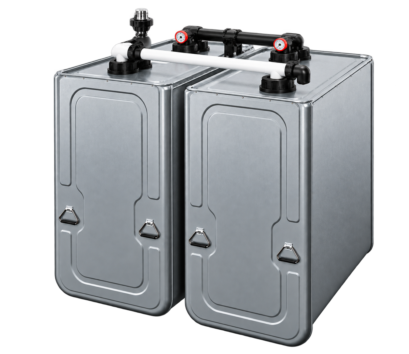 cuves à mazout galvanisées 1500L jumelées x2