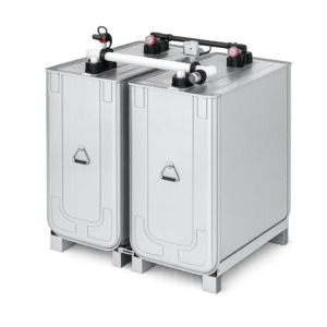 Cuves à mazout galvanisées 800 litres (2 × 400 litres) jumelées